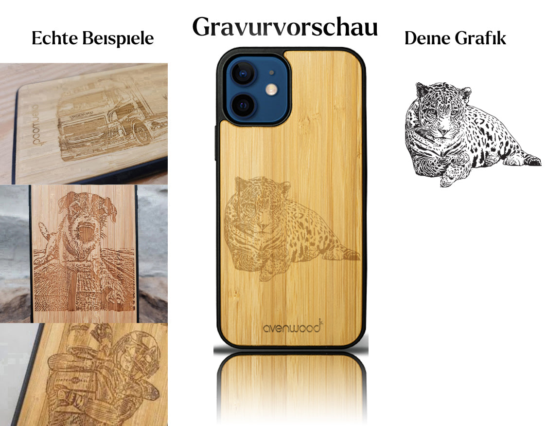 INDIVIDUELL iPhone 12 Bambus-Kunststoff